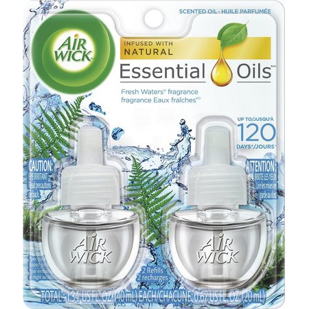 AIR WICK Scented Oil Refill, Air Wick, , Fresh Waters, PK 2 RAC79717